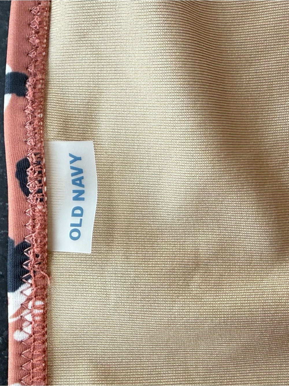 Old Navy Rust Leopard Ruffle V-Neck Tankini - Picture 5 of 6